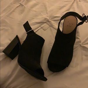 Open toe heels